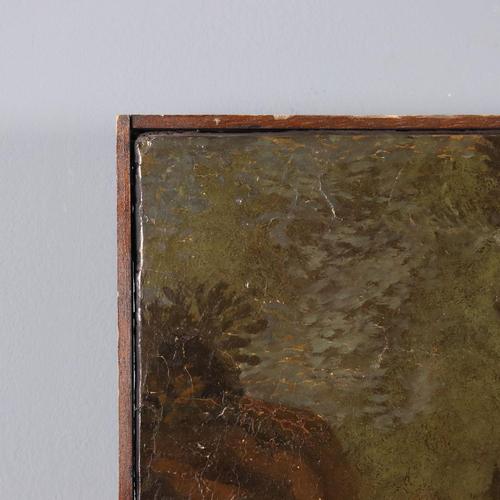 Venetian School, Landscape with Figures, Oil on Canvas, Framed For Sale - Image 9 of 12