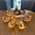 1970s Mid Century Monkeypod Lazy Susan Ducks- 9 Pieces For Sale - Image 4 of 6