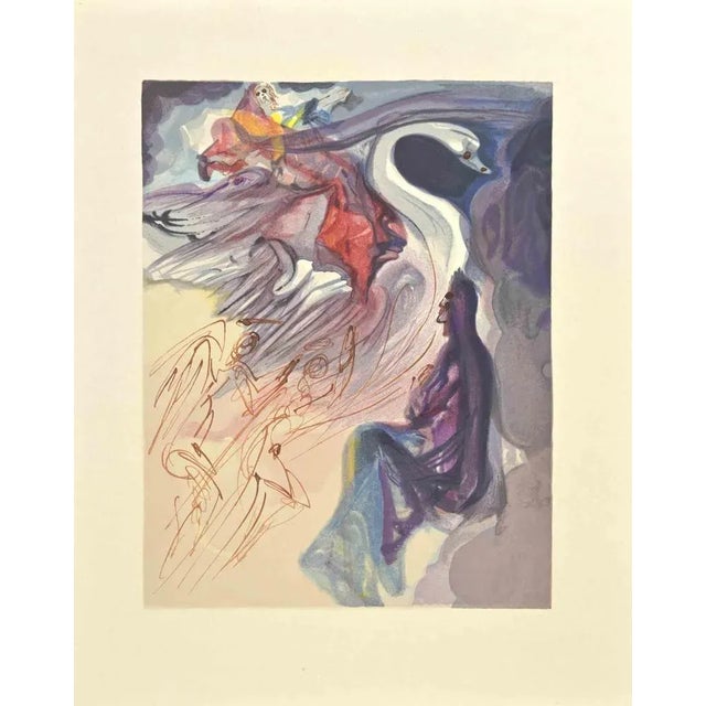 Dali, The Divine Comedy: Language of the Birds, Woodcut, 1963 For Sale - Image 4 of 4