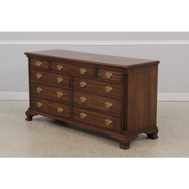 Chippendale Henkel Harris Model 166 Walnut Dresser For Sale - Image 3 of 16