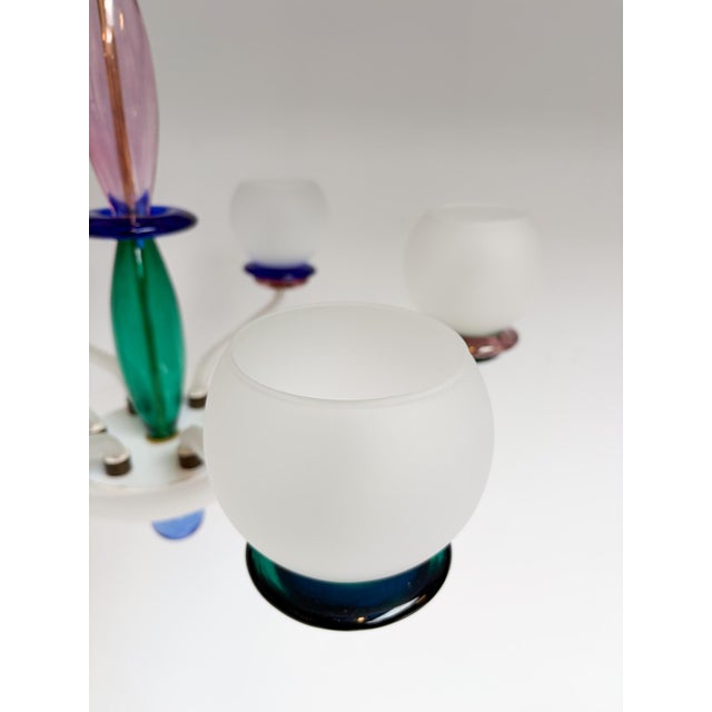 Italian Murano Glass Chandelier, 1960s For Sale - Image 12 of 18