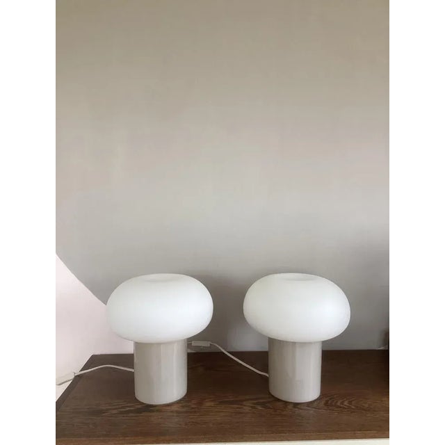 Vintage Mushroom Bedside Table, 1980, Set of 2 For Sale - Image 4 of 9