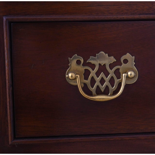 Wood Stickley Chippendale Style Mahogany Lingerie Chest For Sale - Image 7 of 16