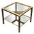 Brass and Glass Coffee Table, 1970s For Sale