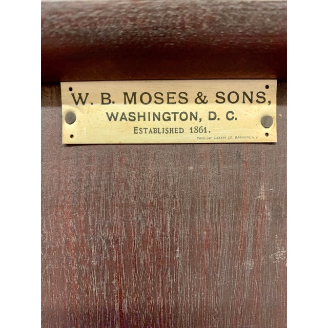 Brown Gothic Bench Hand Carved by W.B. Moses & Sons, Washington DC, 1858-1937 For Sale - Image 8 of 8