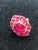 Bochic "Orient" Vintage 50 Carat Natural Multi Ruby Cocktail Ring Set In 18K Gold &Silver Natural Center Ruby - 18.00...