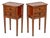 Louis XVI Style Fruitwood Bedside Tables, Pair For Sale