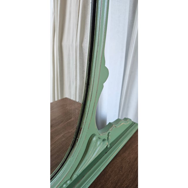 Vanity With Mirror, Vintage Piece, Circa 1930's, Green Boho Style For Sale - Image 13 of 14