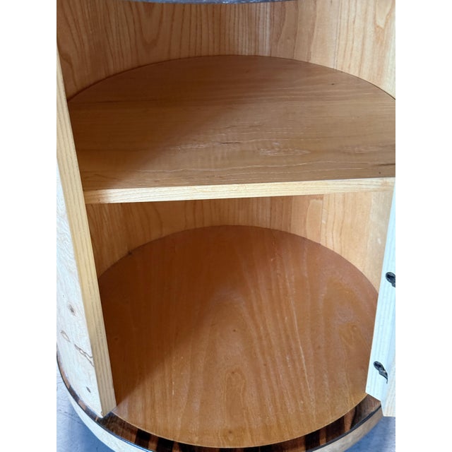 Stunning 1980’s Henredon Burl Nightstands, A Pair For Sale - Image 13 of 18