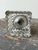 Vintage Swirling Cast Glass + Metal Inkwell, Circa Late 19th - Early 20th Century For Sale - Image 10 of 13