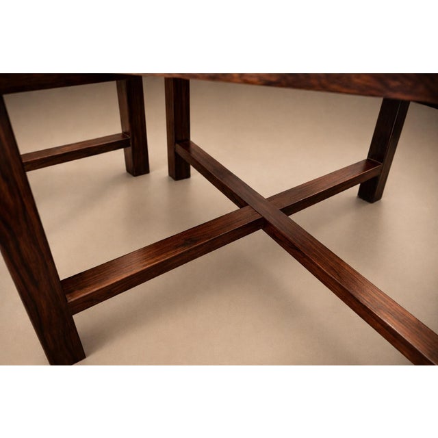 Pair of Brazilian Modern Side Tables in Rosewood and Pink Granite, Brazil, 1960s For Sale - Image 15 of 18