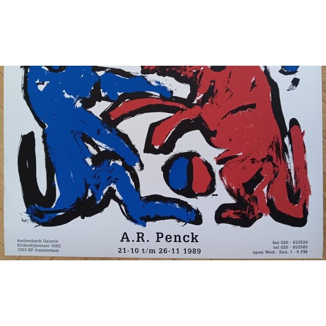 Original Ar Penck Exhibition Poster, Amsterdam, 1989 For Sale - Image 4 of 11