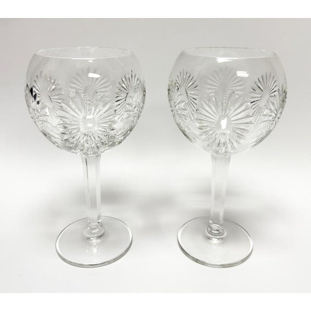 This elegant pair of Waterford Millennium Series “Health” toasting glasses features beautifully cut crystal bowls with...