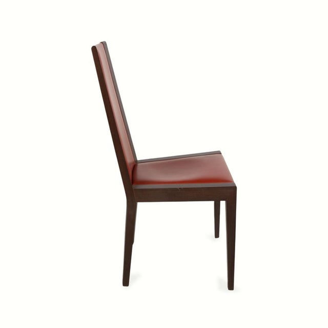 Dining Chairs in Leather and Wood from Roche Bobois, Set of 6 For Sale - Image 14 of 18