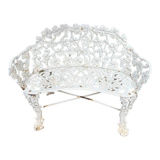 Mid 20th Century Wrought Iron Garden Benches For Sale