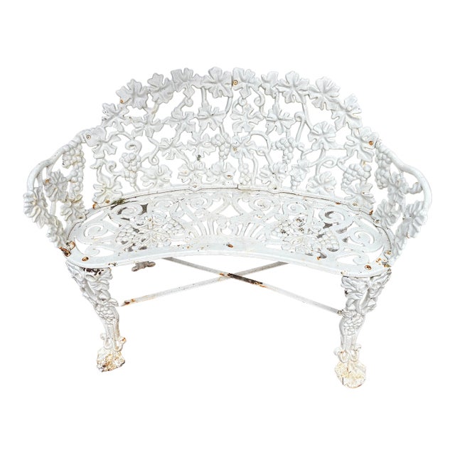 Mid 20th Century Wrought Iron Garden Benches For Sale