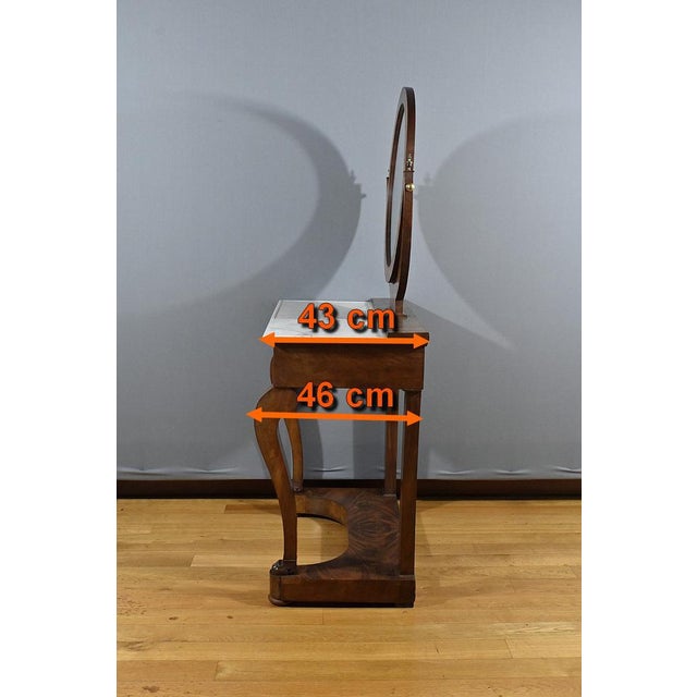 Burl Mahogany Dressing Table, Early 19th Century For Sale - Image 16 of 18