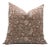 Handmade Block Print Decorative Cushion Cover 26x26 Inch Thick Linen- Kundanvan For Sale
