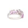 Natural 2.66 cts pink sapphire & 0.06 cts diamond S alphabet ring in 18k gold For Sale - Image 16 of 18