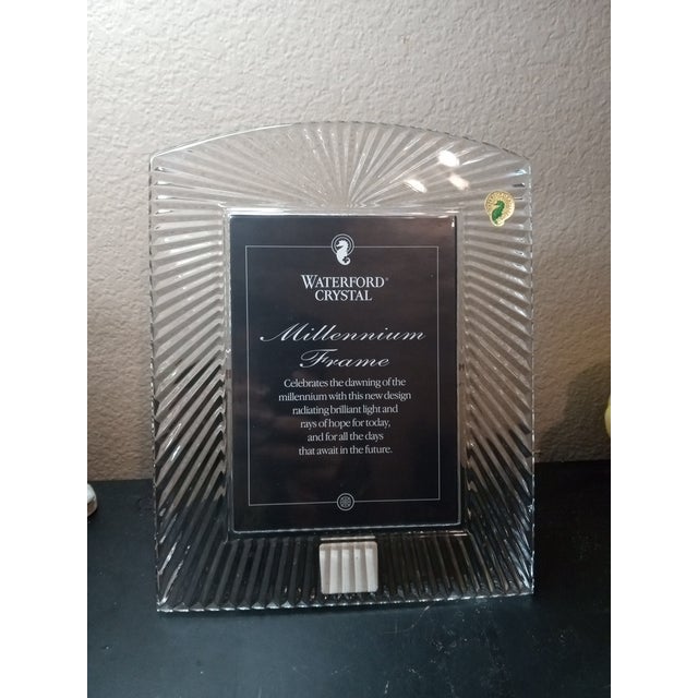 Exquisite Waterford Crystal Millennium Photo Frame For Sale In Dallas - Image 6 of 6