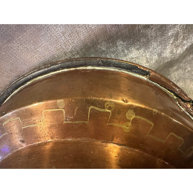 Early 20th Century Art Deco Tin Lined Copper Pan For Sale In Denver - Image 6 of 7