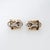 Finely detailed pair of vintage Tiffany & Co Vendome earrings crafted in sterling silver and 18k yellow gold (circa...