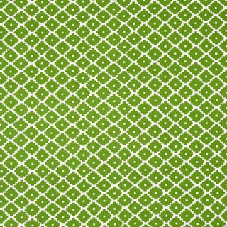 Sample- Schumacher Ziggurat Fabric in Green For Sale