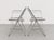 Authentic vintage “Plia” lucite and chrome folding chairs designed by Giancarlo Piretti for Castelli, made in Italy circa...
