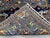 Blue Afghan Sultani Natural Dye Wool Rug, Persian Heriz Medallion Design, 5′9″ × 8′ For Sale - Image 14 of 14