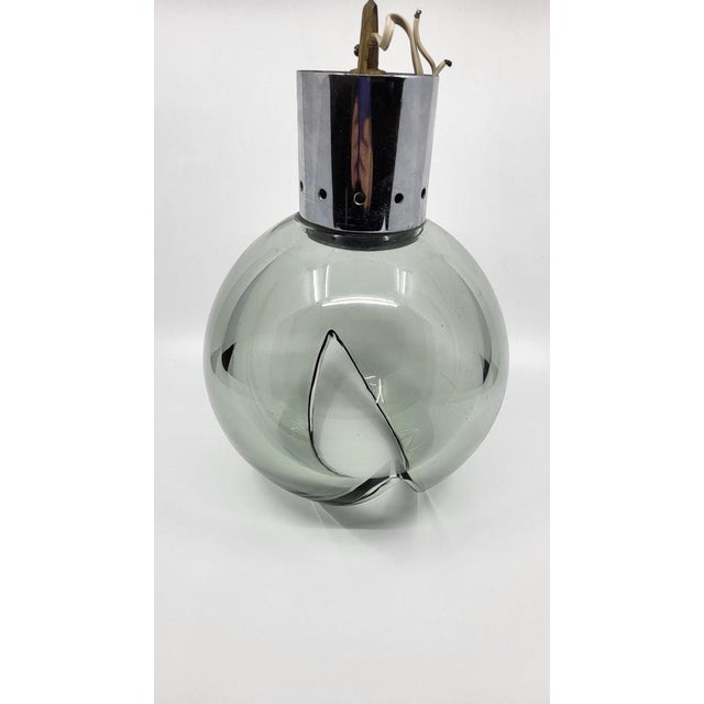 Silver Eye Ball Ceiling Light in Glass and Chrome, 1970s For Sale - Image 8 of 9