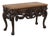 Maitland Smith Mahogany Leather Top Console Table For Sale