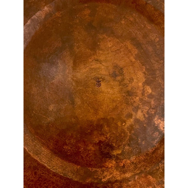 Roycroft Roycroft Arts & Crafts Copper Service Plates, Roycroft Inn at East Aurora NY - Set of 7 For Sale - Image 4 of 12