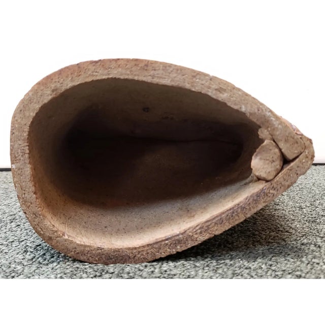 Sculpture Materials 1980s Eva Bouzard-Hui Art Pottery Nude Women and Cat Clay Sculpture For Sale - Image 7 of 7