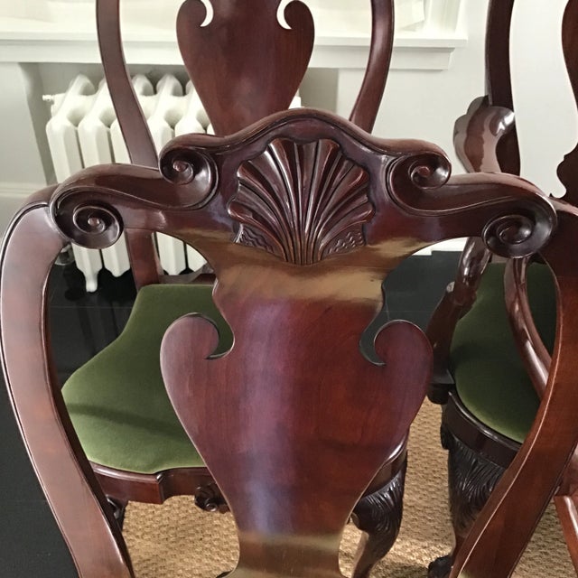Brown Kindel Winterthur Collection Mahogany Dining Chairs - Set of 8 For Sale - Image 8 of 11