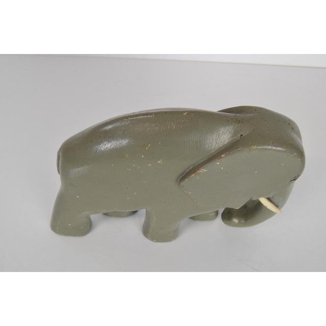 Art Deco Sculpture Wood Elephant, 1930s For Sale - Image 10 of 16