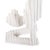 In textured white with ribbed detailing, these sculptures unique shape blend a touch of tranquility to any space....