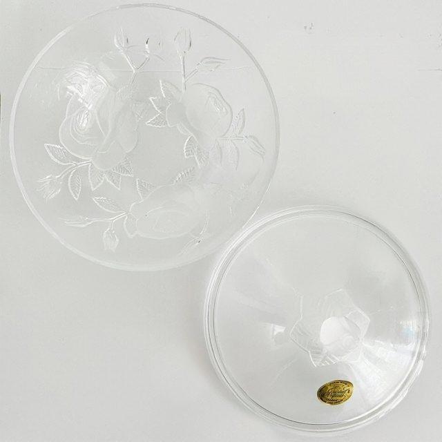 Vintage Florence Satine Crystal Candy Dish from Cristal d'Arques Bonbonnière, 1970s For Sale - Image 5 of 7