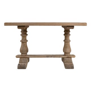 Oak Trestle Table For Sale