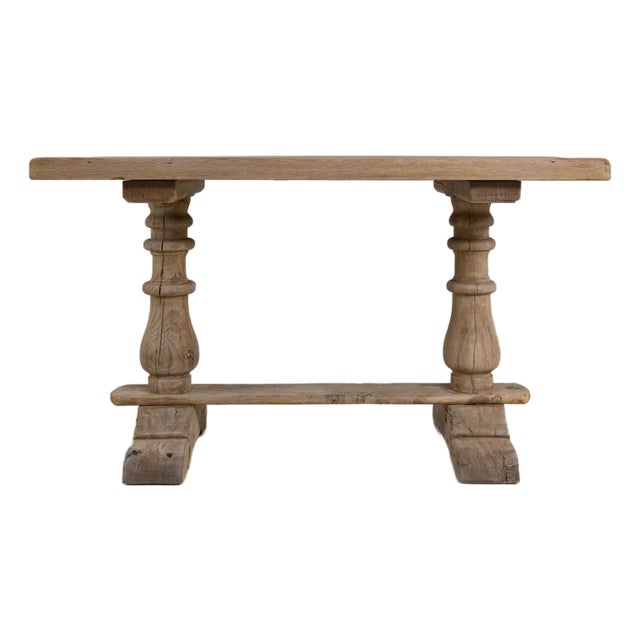 Oak Trestle Table For Sale
