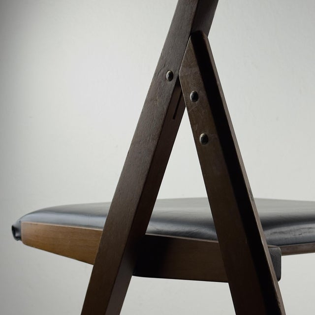 Black Vintage Eden Folding Chairs by Gio Ponti for Stol Kamnik, 1970s, Set of 6 For Sale - Image 8 of 18