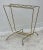 Mid-Century Modern Vintage Brass Stand For Sale - Image 3 of 6