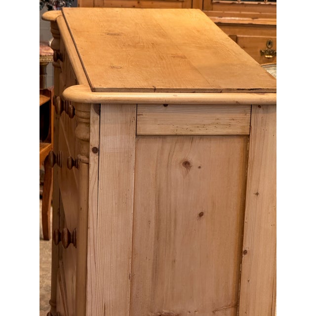 19th Century English Pine Chest of Drawers For Sale - Image 10 of 12