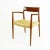 Scandinavian Modern Teak and Paper Cord Mod. 57 Armchair by Niels Otto Moller for J.l. Møllers For Sale - Image 12 of 15