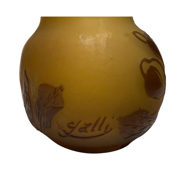 Antique Gallé Art Nouveau Cameo Glass Vase For Sale In Los Angeles - Image 6 of 6