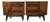 Pair of Vintage Sculpted Walnut Nightstands by Young Mfg., Attributed For Sale