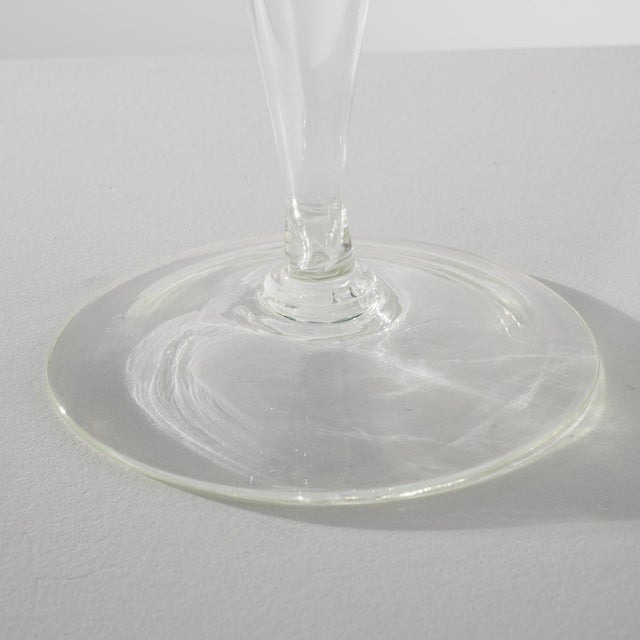 1960s 1960s Italian Teal Glass Goblet For Sale - Image 5 of 18