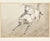 After Francesco Gonin, Galloping Arabian Horseman, Drawing in Pencil, 1833 For Sale - Image 3 of 3