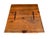 Vintage 39” Square Mexican Rustic Pine Trunk Cocktail Table For Sale - Image 13 of 13