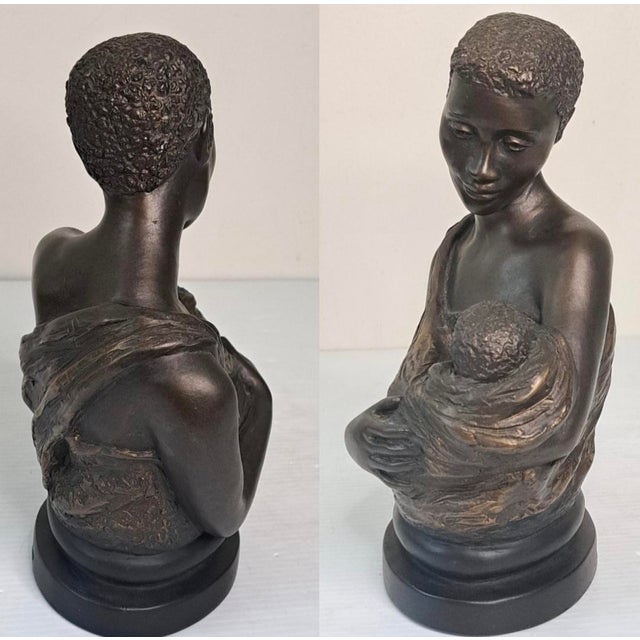 1997 Austin Productions “Treasured Moments” Mother and Child Sculpture by Alice Heath Riordan (Ecila) For Sale In West Palm - Image 6 of 12