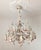 Green Large Italian Porcelain Three Tier Chandelier in the style of Capodimonte, 1950s For Sale - Image 8 of 13